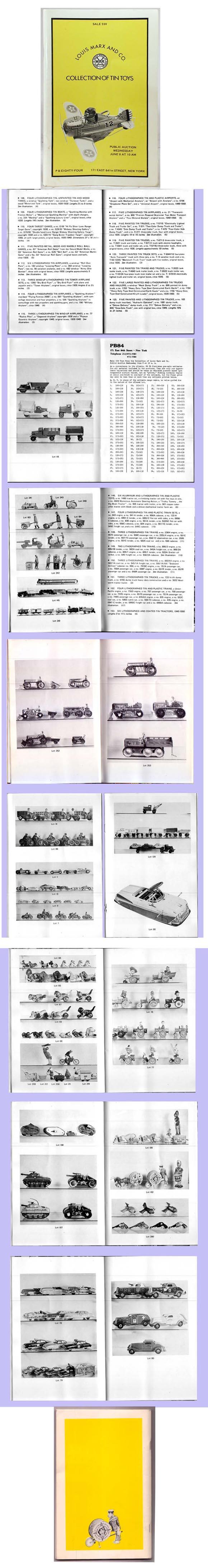 1977 Louis Marx Co Auction Catalog Of Factory Toys